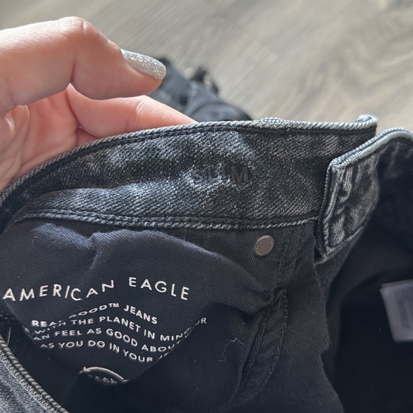 American Eagle Outfitters Black denim slim jeans size 28 - Picture 7 of 11